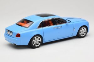 Rolls-Royce Ghost Series I Blu Chiaro Kyosho 1:18 08802LB Pressofusione — immagine 3 di 8