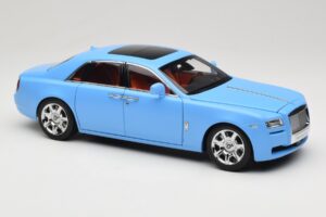 Rolls-Royce Ghost Series I Blu Chiaro Kyosho 1:18 08802LB Pressofusione — immagine 6 di 8