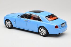 Rolls-Royce Ghost Series I Blu Chiaro Kyosho 1:18 08802LB Pressofusione — immagine 7 di 8