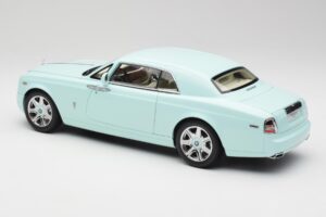 Rolls-Royce Phantom Coupe Turchese Blu Kyosho 1:18 08862TBL Pressofusione — immagine 7 di 8