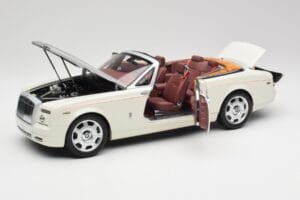 Rolls-Royce Phantom Drophead Coupe English Bianco Kyosho 1:18 08871EW2 Pressofusione — immagine 2 di 10
