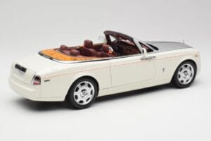 Rolls-Royce Phantom Drophead Coupe English Bianco Kyosho 1:18 08871EW2 Pressofusione — immagine 5 di 10