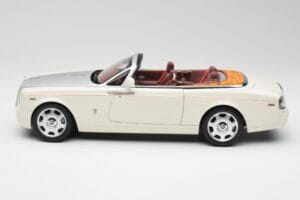 Rolls-Royce Phantom Drophead Coupe English Bianco Kyosho 1:18 08871EW2 Pressofusione — immagine 6 di 10