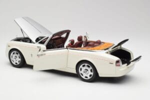 Rolls-Royce Phantom Drophead Coupe English Bianco Kyosho 1:18 08871EW2 Pressofusione — immagine 7 di 10
