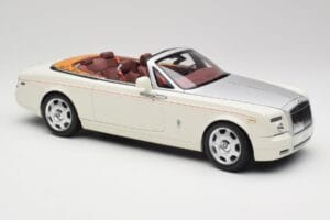 Rolls-Royce Phantom Drophead Coupe English Bianco Kyosho 1:18 08871EW2 Pressofusione — immagine 8 di 10