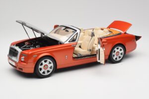 Rolls-Royce Phantom Drophead Coupe Mandarin Arancione Kyosho 1:18 08871P Pressofusione — immagine 2 di 10