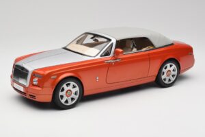 Rolls-Royce Phantom Drophead Coupe Mandarin Arancione Kyosho 1:18 08871P Pressofusione — immagine 4 di 10