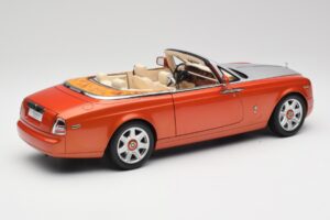 Rolls-Royce Phantom Drophead Coupe Mandarin Arancione Kyosho 1:18 08871P Pressofusione — immagine 5 di 10