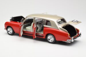 Rolls-Royce Phantom VI Rosso Beige Chiaro Kyosho 1:18 08905RLB Pressofusione — immagine 5 di 8