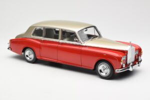 Rolls-Royce Phantom VI Rosso Beige Chiaro Kyosho 1:18 08905RLB Pressofusione — immagine 6 di 8