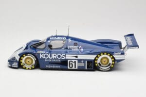 Sauber Mercedes C9 Kouros Racing #61 M. Thackwell / H. Pescarolo 24 Hours of Le Mans 1987 Minichamps 1:18 155873561 Pressofus — immagine 3 di 6