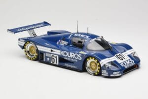 Sauber Mercedes C9 Kouros Racing #61 M. Thackwell / H. Pescarolo 24 Hours of Le Mans 1987 Minichamps 1:18 155873561 Pressofus — immagine 4 di 6