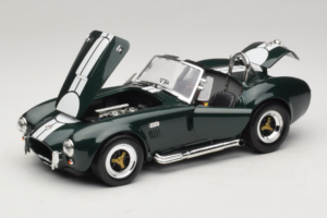 Shelby Cobra 427 S/C Verde Scuro Strisce Bianche Road Signature 1:18 92058-P1 Pressofusione — immagine 2 di 8