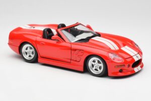 Shelby Series 1 Cabriolet Rosso Bburago 1:18 3353 Pressofusione — immagine 6 di 8