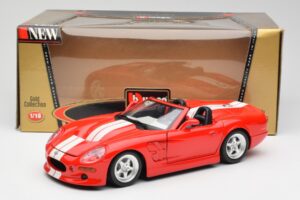 Shelby Series 1 Cabriolet Rosso Bburago 1:18 3353 Pressofusione — immagine 8 di 8