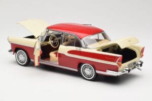 Simca Chambord Rosso & Avorio Norev 1:18 185721 Pressofusione — immagine 5 di 8