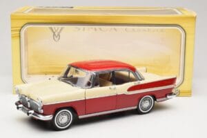 Simca Chambord Rosso & Avorio Norev 1:18 185721 Pressofusione — immagine 8 di 8