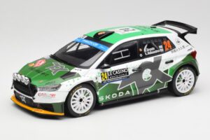 Skoda Fabia Rally2 #24 N. Gryazin / K. Aleksandrov Rally Monte Carlo 2023 IXO 1:18 18RMC155B Pressofusione