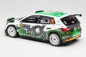 Skoda Fabia Rally2 #24 N. Gryazin / K. Aleksandrov Rally Monte Carlo 2023 IXO 1:18 18RMC155B Pressofusione — immagine 5 di 6