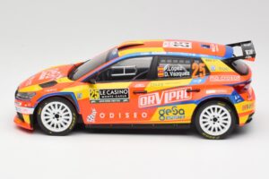 Skoda Fabia Rally2 #25 P. Lopez Rally Monte Carlo 2024 IXO 1:18 18RMC199 Pressofusione — immagine 3 di 6