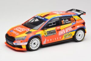 Skoda Fabia Rally2 #25 P. Lopez Rally Monte Carlo 2024 IXO 1:18 18RMC199 Pressofusione