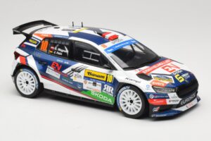 Skoda Fabia Rally2 #10 S. Wagner / G. Winter Barum Czech Rally Zlín 2024 IXO 1:18 18RMC221 Pressofusione — immagine 4 di 6
