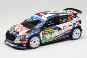 Skoda Fabia Rally2 #10 S. Wagner / G. Winter Barum Czech Rally Zlín 2024 IXO 1:18 18RMC221 Pressofusione