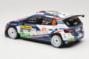 Skoda Fabia Rally2 #10 S. Wagner / G. Winter Barum Czech Rally Zlín 2024 IXO 1:18 18RMC221 Pressofusione — immagine 5 di 6