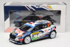 Skoda Fabia Rally2 #10 S. Wagner / G. Winter Barum Czech Rally Zlín 2024 IXO 1:18 18RMC221 Pressofusione — immagine 6 di 6