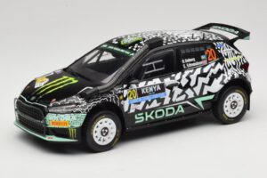 Skoda Fabia Rally2 #20 O. Solberg / E. Edmund Safari Rally Kenya 2024 IXO 1:18 18RMC222 Pressofusione