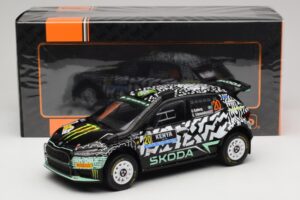 Skoda Fabia Rally2 #20 O. Solberg / E. Edmund Safari Rally Kenya 2024 IXO 1:18 18RMC222 Pressofusione — immagine 6 di 6
