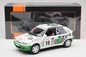 Skoda Felicia Kit Car #19 P. Sibera / P. Gross Tour de Corse 1995 IXO 1:18 18RMC149B Pressofusione — immagine 6 di 6