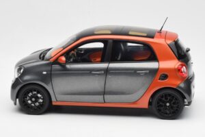 Smart Forfour W453 Lava Arancione Grafite Grigio Norev 1:18 B66960298 Pressofusione — immagine 4 di 8