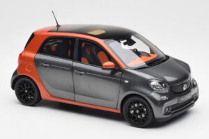 Smart Forfour W453 Lava Arancione Grafite Grigio Norev 1:18 B66960298 Pressofusione — immagine 6 di 8