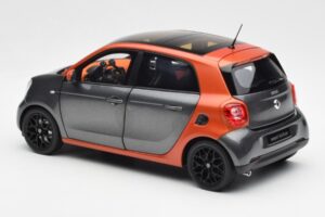 Smart Forfour W453 Lava Arancione Grafite Grigio Norev 1:18 B66960298 Pressofusione — immagine 7 di 8