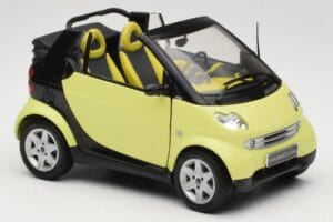 Smart Fortwo 450 Cabrio Giallo Minichamps 1:18 0012889V001C49Q00 Pressofusione — immagine 6 di 8