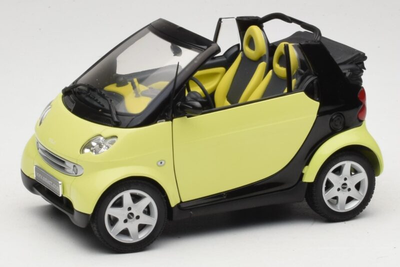 Smart Fortwo 450 Cabrio Giallo Minichamps 1:18 0012889V001C49Q00 Pressofusione