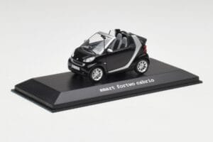 Smart Fortwo Cabrio Nero Profondo Minichamps 1:43 Q0022561V001C18Q00 Pressofusione — immagine 2 di 4