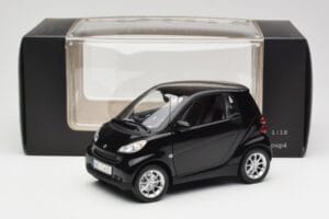 Smart Fortwo Coupé W451 Deep Nero Minichamps 1:18 Q0022563V001C02Q00 Pressofusione — immagine 8 di 8