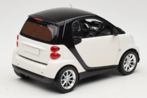 Smart Fortwo 451 Coupe Bianco Nero Minichamps 1:18 150036302 Pressofusione — immagine 3 di 8