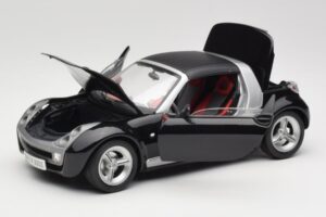 Smart Roadster Nero Bburago 1:18 34099-M1 Pressofusione — immagine 2 di 8