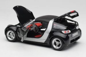 Smart Roadster Blu Scuro Bburago 1:18 34917 Pressofusione — immagine 5 di 8