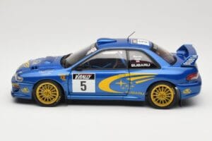 Subaru Impreza WRC #5 R. Burns / R. Reid Rally de France 1999 AUTOart 1:18 89993 Pressofusione — immagine 4 di 8