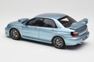 Subaru Impreza WRX STi WR1 GD P. Solberg Edition Ice Blue Metallic Otto 1:18 OT1114 Resina — immagine 5 di 6