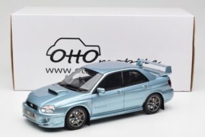 Subaru Impreza WRX STi WR1 GD P. Solberg Edition Ice Blue Metallic Otto 1:18 OT1114 Resina — immagine 6 di 6