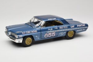 Pontiac Catalina Super Duty Super Stock #655 Blu 1962 Auto World 1:18 AW201/06 Pressofusione