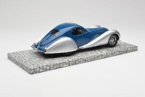 Talbot-Lago T150 C-SS Coupe Blu Argento Minichamps 1:18 107117122 Resina — immagine 2 di 6