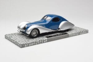 Talbot-Lago T150 C-SS Coupe Blu Argento Minichamps 1:18 107117122 Resina