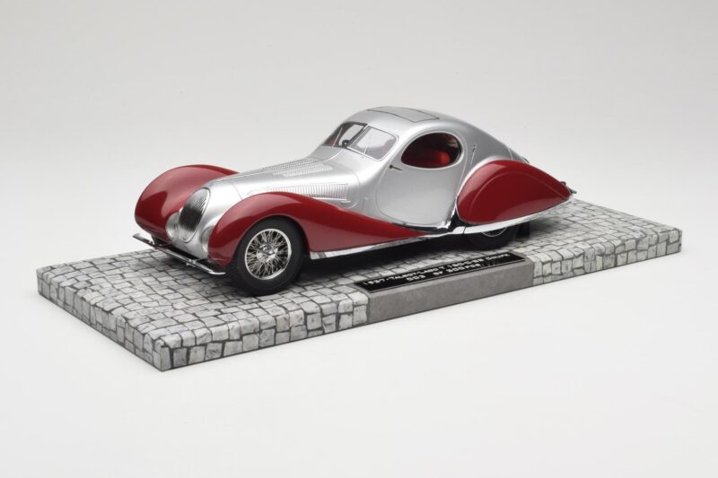 Talbot-Lago T150 C-SS Coupe Argento Rosso Minichamps 1:18 107117121 Resina