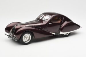 Talbot-Lago T150 C-SS Figoni & Falaschi Teardrop Bordeaux Scuro Metallizzato CMC 1:18 M-179 Pressofusione